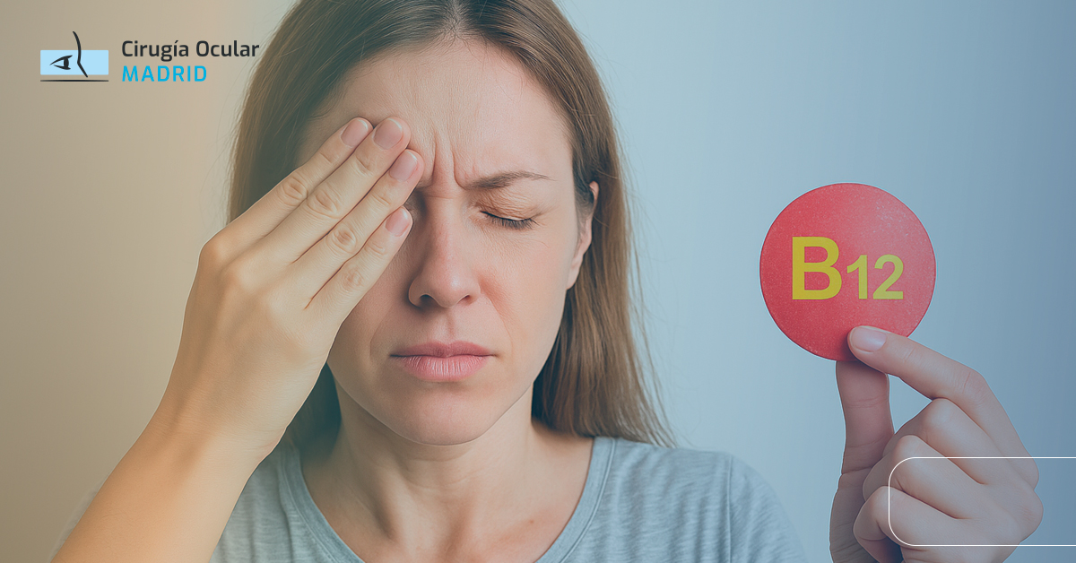 persona con vitamina b12 elevada y problemas en la vista